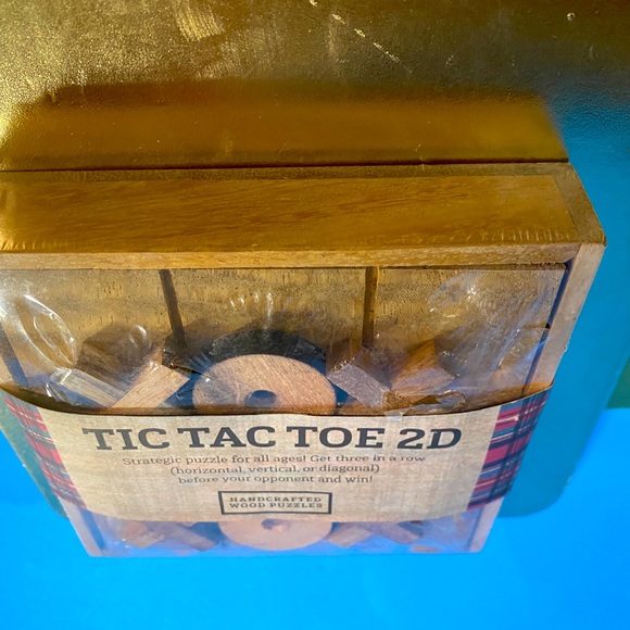 TIC TAC TOE 2-D WOODEN GAME PUZZLE HANDCRAFTED SIAM MANDALAY SEALED PACKAGE - Picture 6 of 7